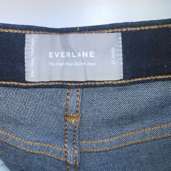Everlane High Rise Skinny Jean 27 Ankle - Picture 5 of 6